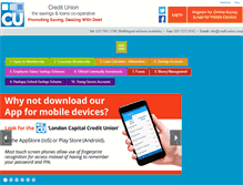 Tablet Screenshot of credit-union.coop